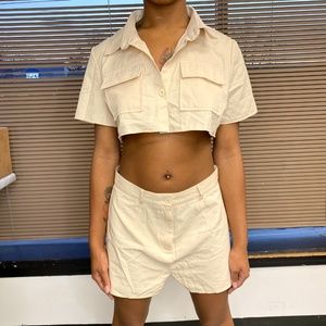 Cream two piece